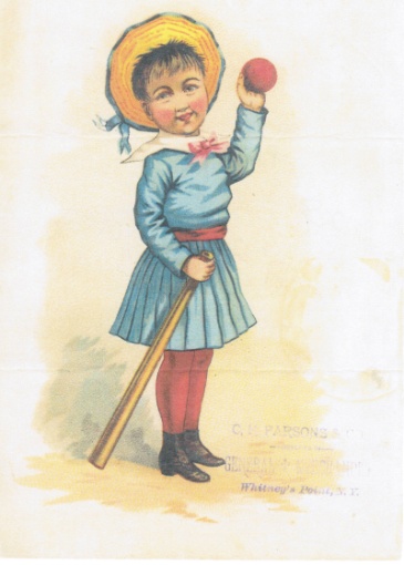 Card 209 baseball advertising trade card