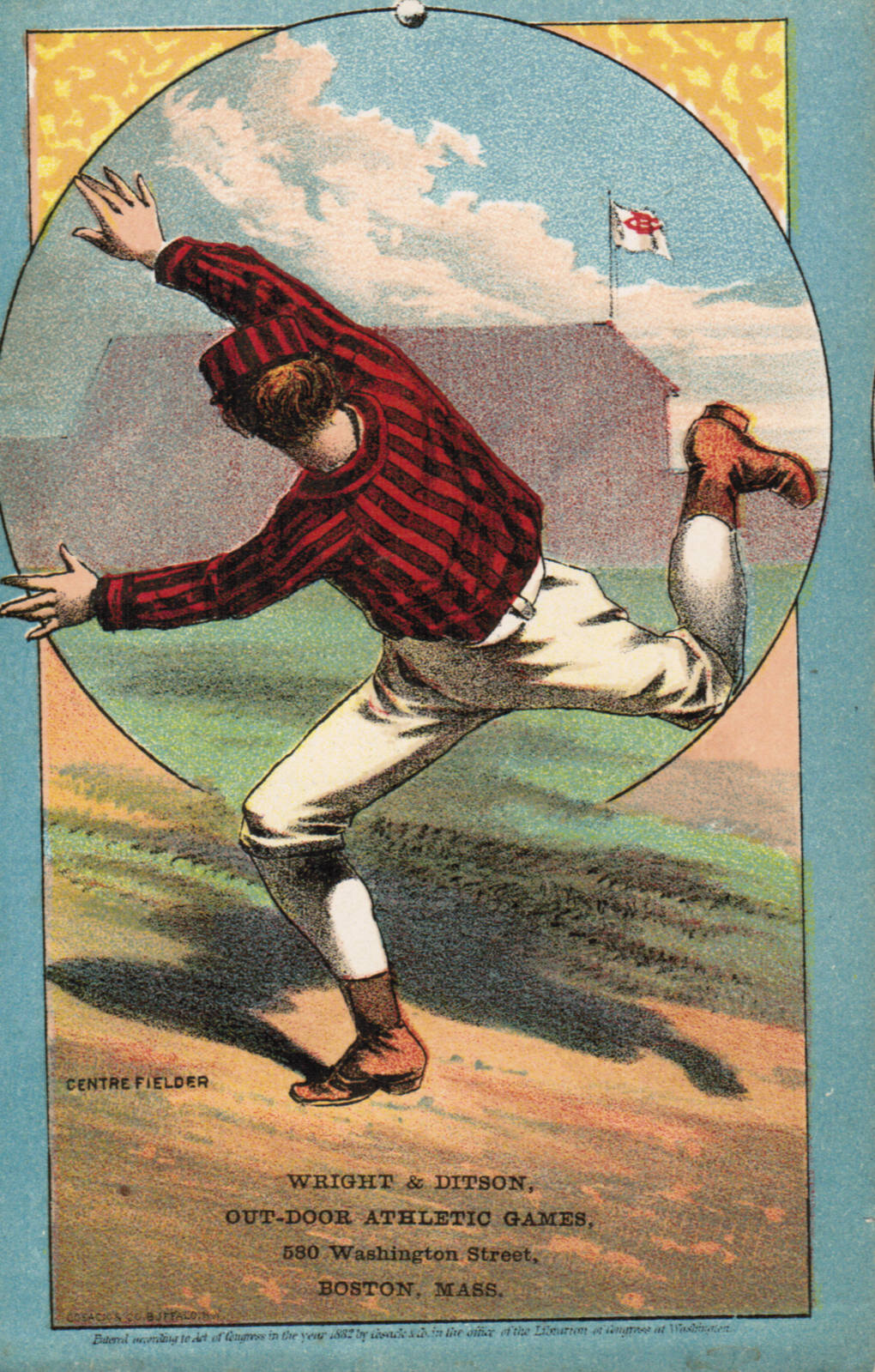 Set H 804-11 baseball advertising trade card