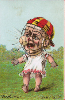 Sample baseball advertising trade card from Set H 804-1B