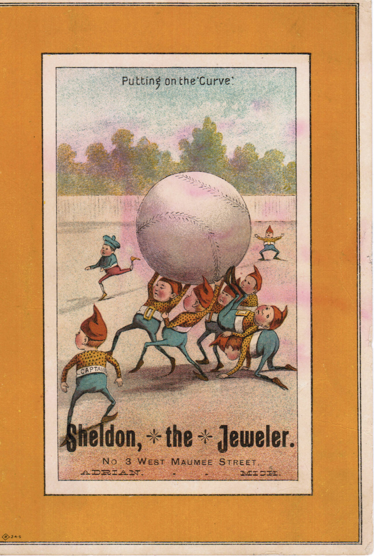 Set H 804-2B baseball advertising trade card