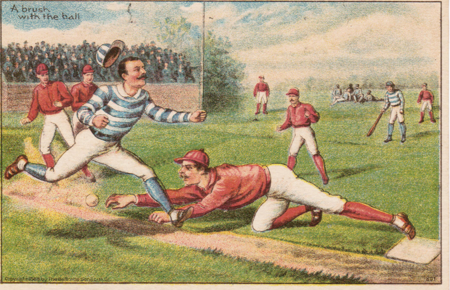 Set H 804-3 baseball advertising trade card