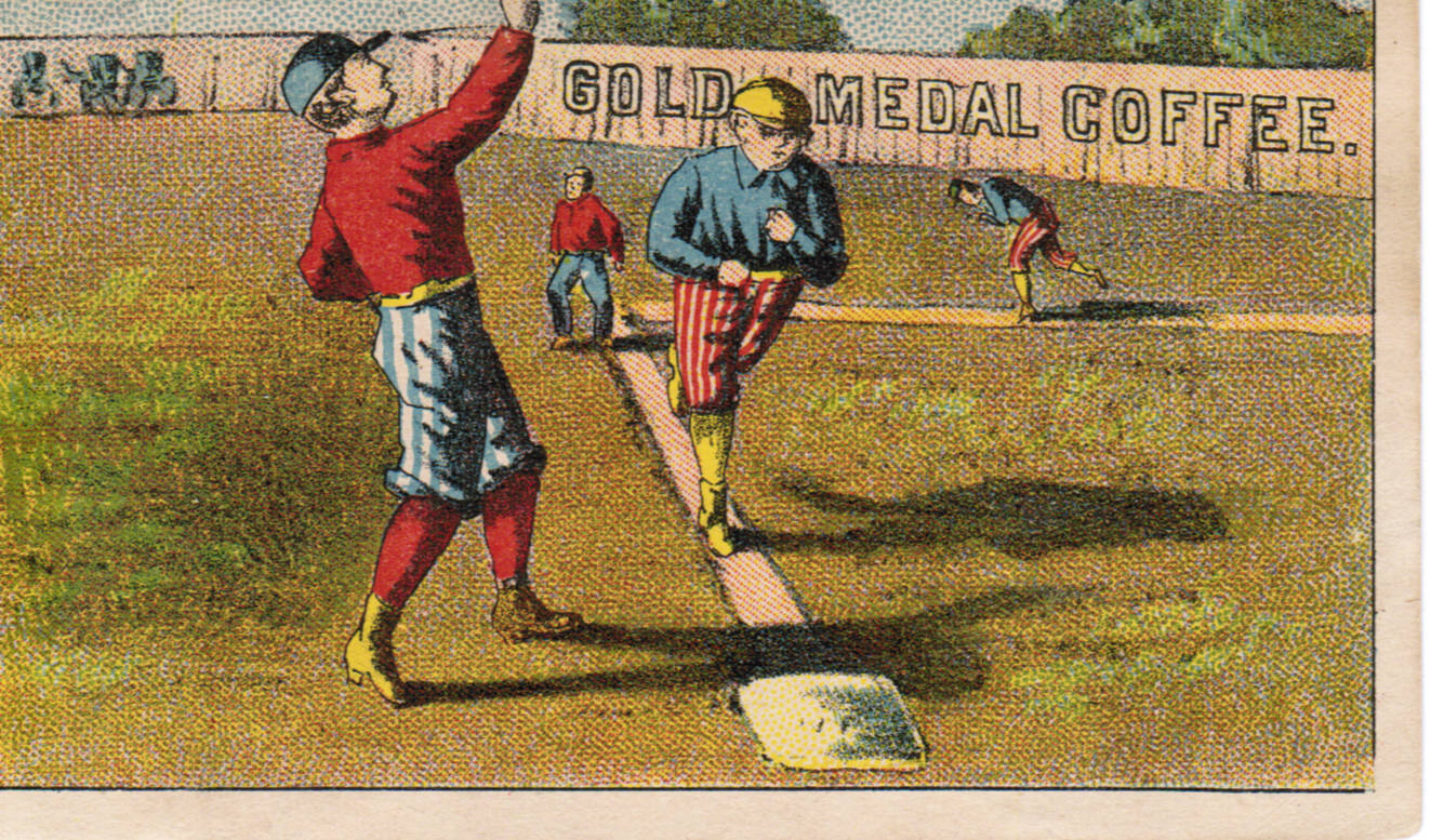 Set H 804-33 baseball advertising trade card