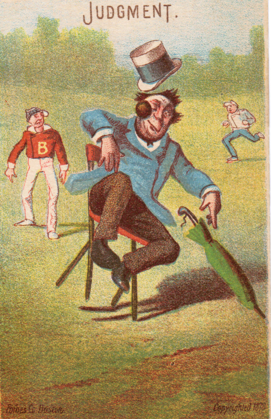 Set H 804-6 baseball advertising trade card