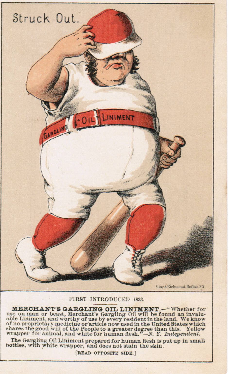 Set H 804-7A baseball advertising trade card