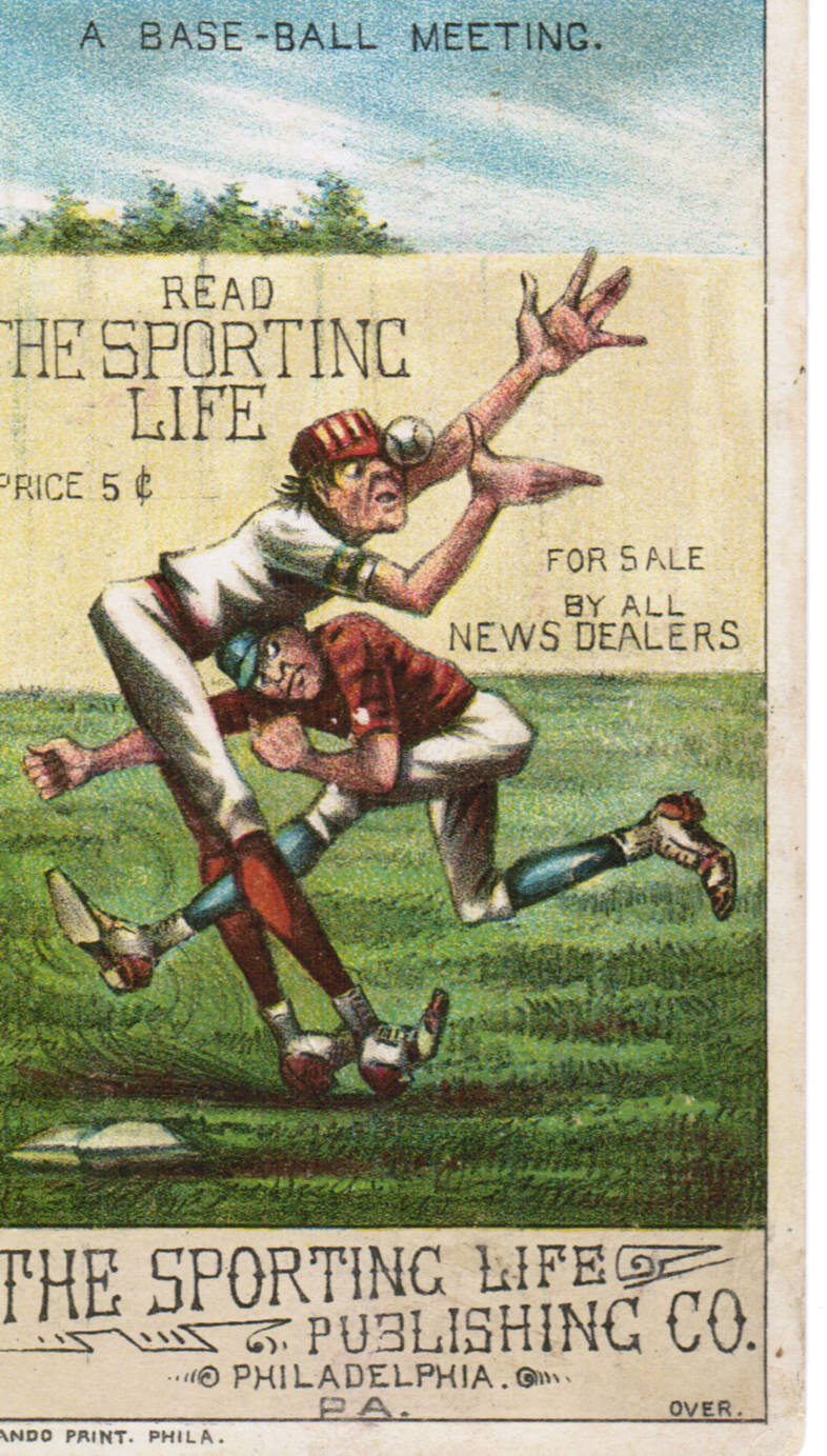 Set H 804-8A baseball advertising trade card