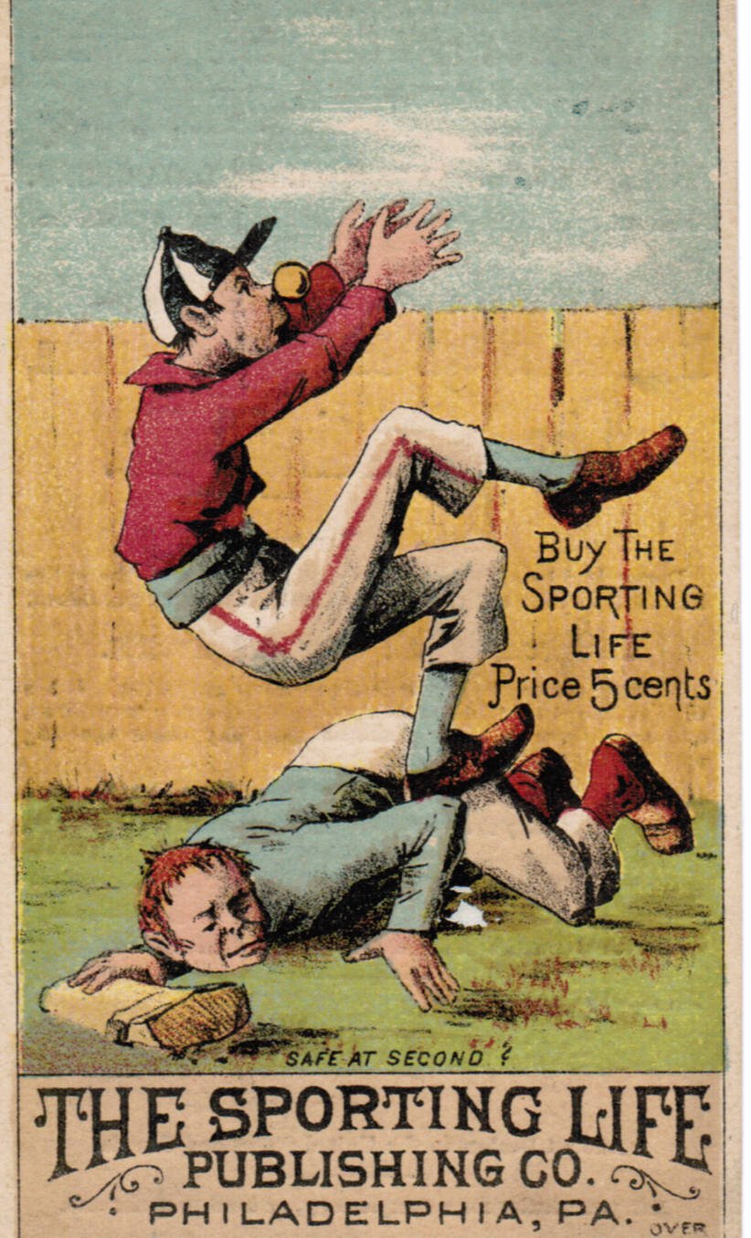 Set H 804-8C baseball advertising trade card