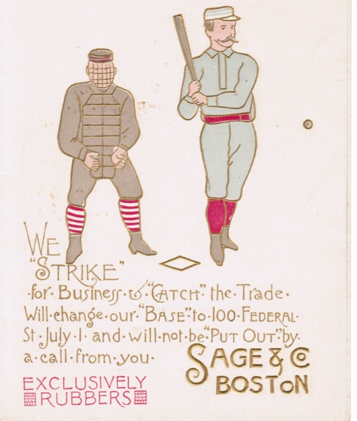 We 'STRIKE' for Business baseball advertising trade card