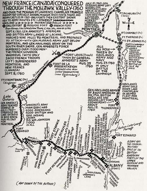 New France (Canada) Conquered Through the Mohawk Valley - 1760